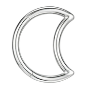 Tytanowy Clicker Segmentowy - Księżyc - Piercing Planet