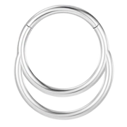 Tytanowy Clicker Segmentowy - Podwójna Obręcz - Piercing Planet