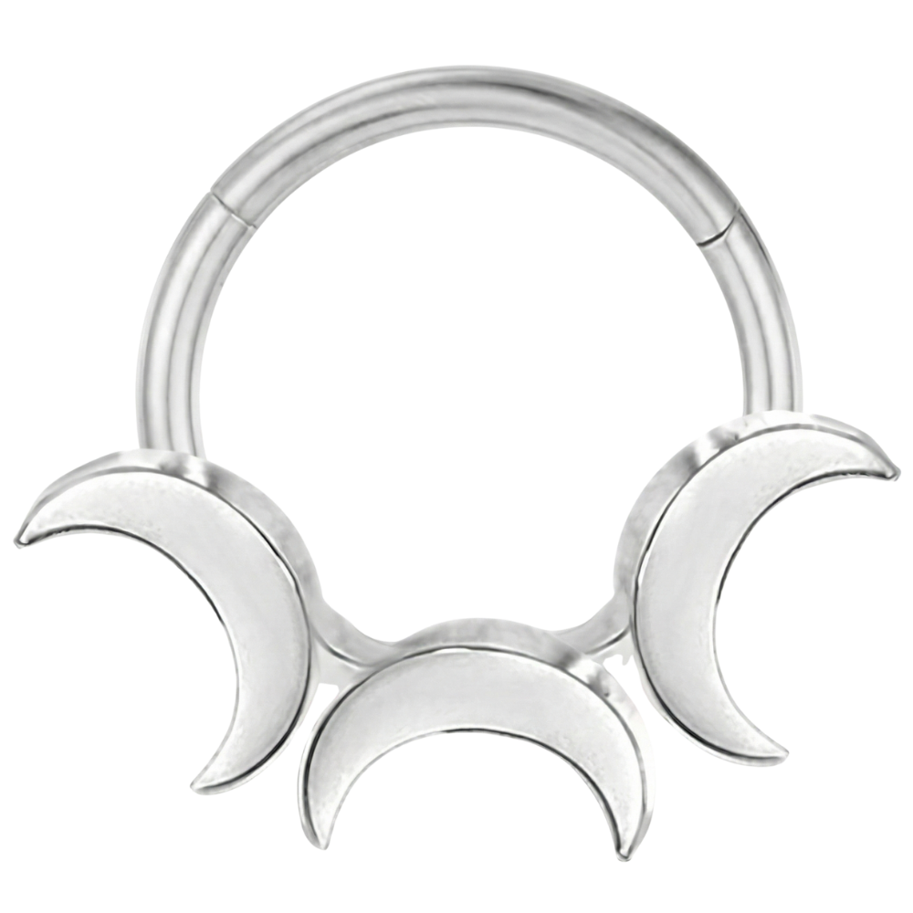 Tytanowy Clicker Segmentowy - Trzy Półksiężyce