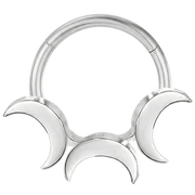 Tytanowy Clicker Segmentowy - Trzy Półksiężyce