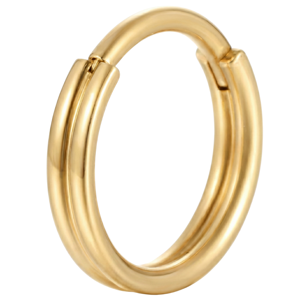 Tytanowy Clicker Segmentowy Podwójny Gruby - Kółko