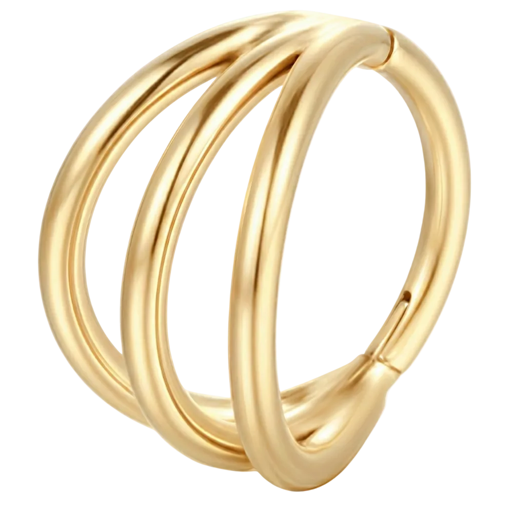 Tytanowy Clicker Segmentowy Potrójny - Kółko