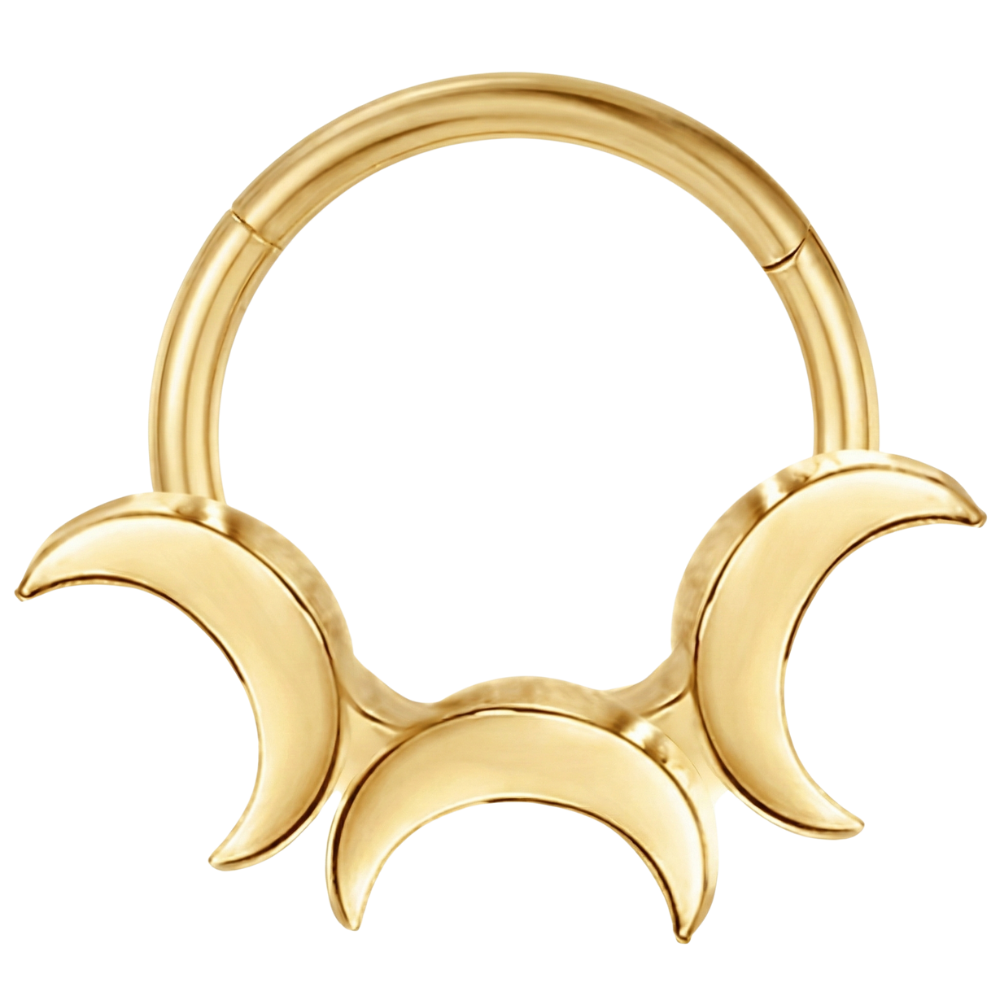 Tytanowy Clicker Segmentowy - Trzy Półksiężyce