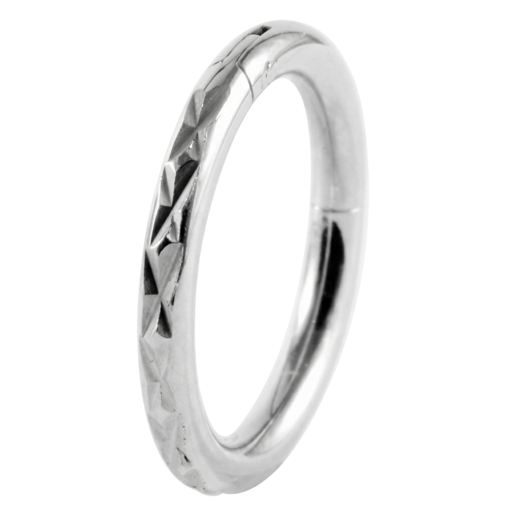 Tytanowy Clicker Segmentowy Struktura Diament - Kółko