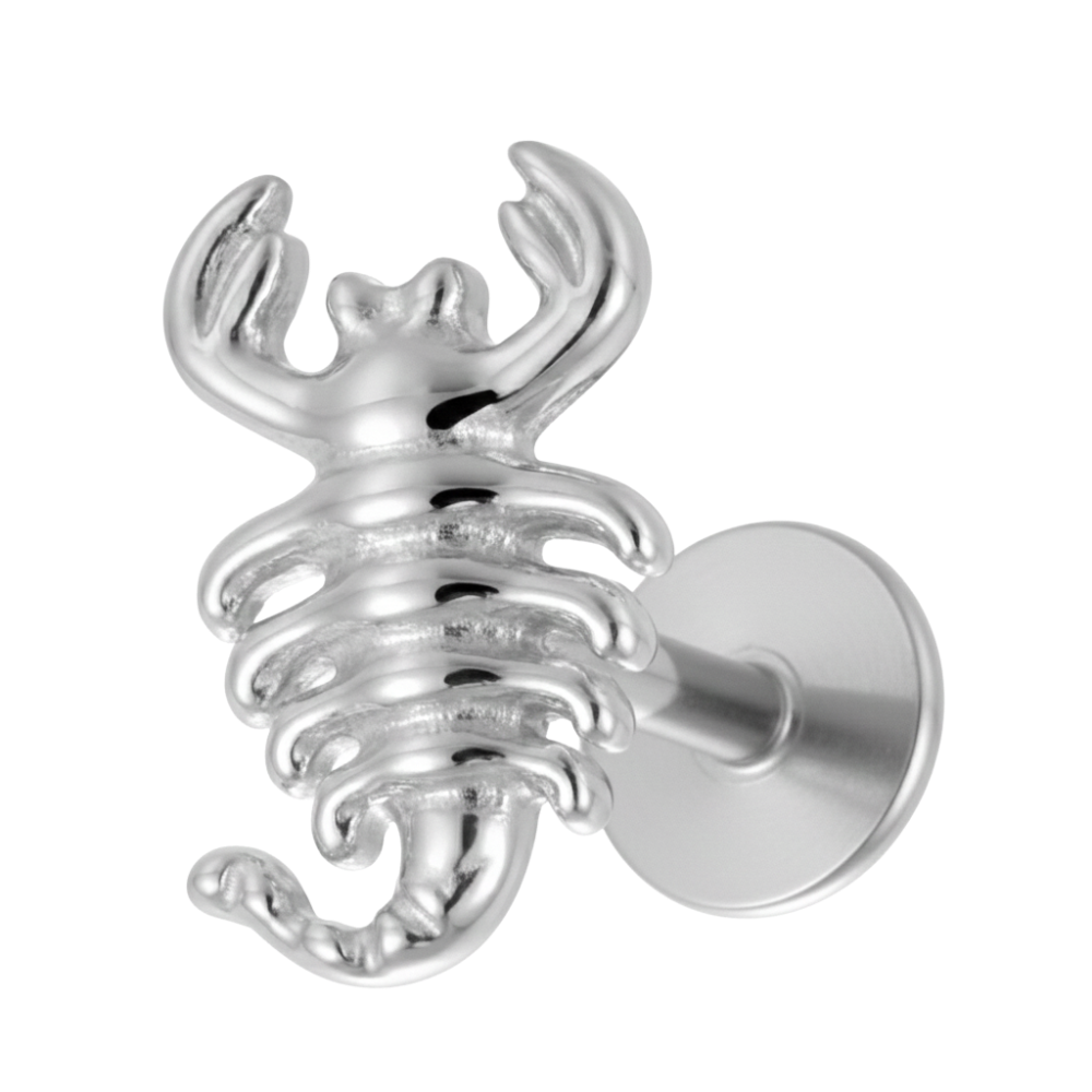 Tytanowy Labret Ozdobny - Skorpion