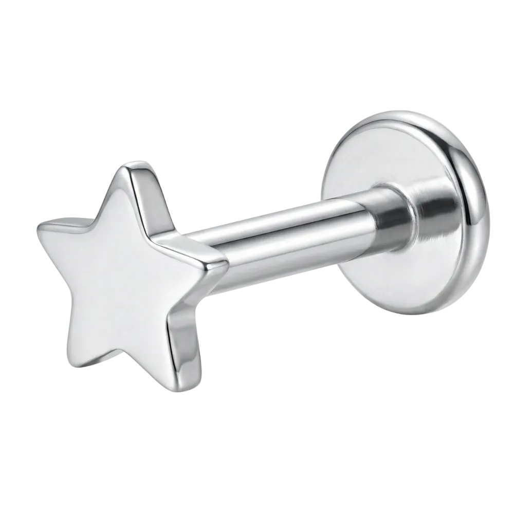 Tytanowy Labret - Gwiazdka