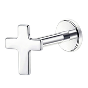 Tytanowy Labret - Krzyżyk