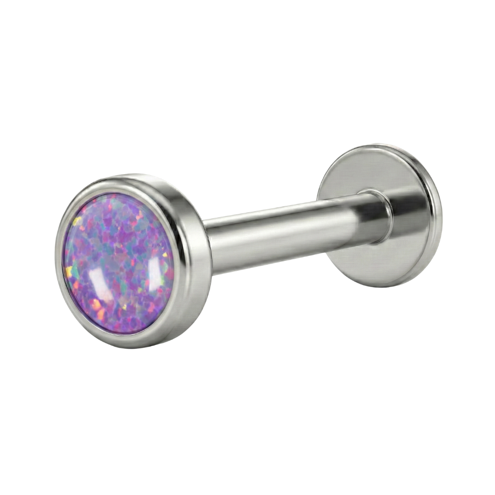 Tytanowy Labret Ozdobny - Opal
