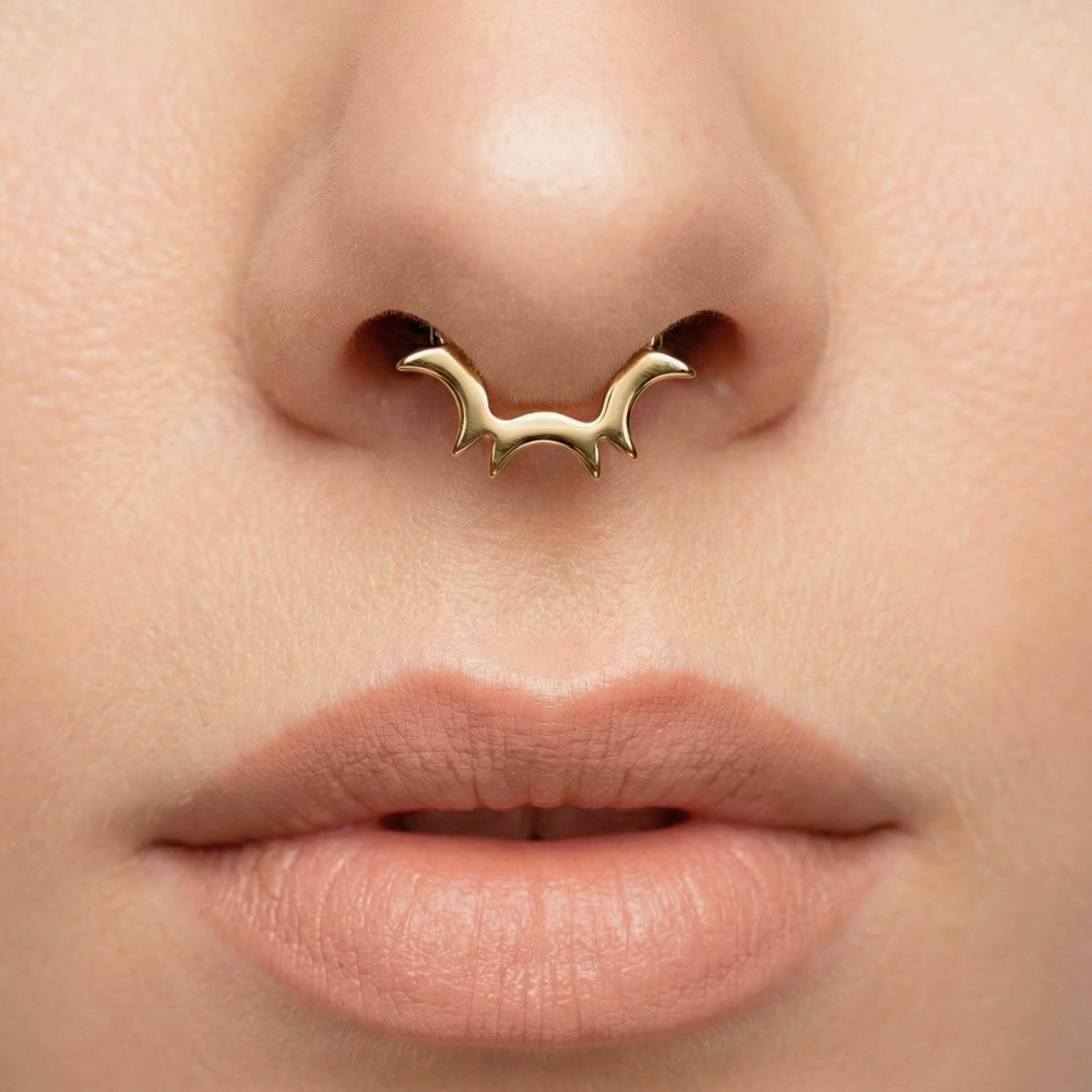 Tytanowy Clicker Segmentowy - Trzy Półksiężyce