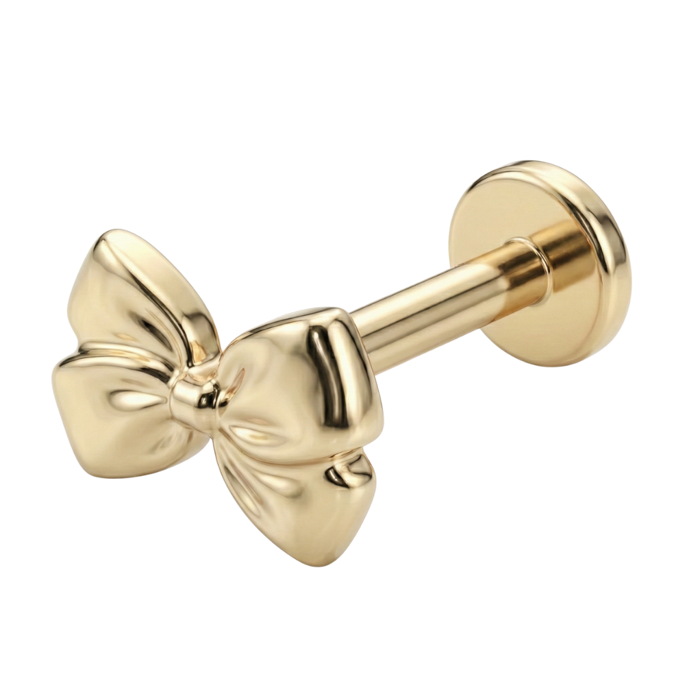 Tytanowy Labret Ozdobny - Kokarda