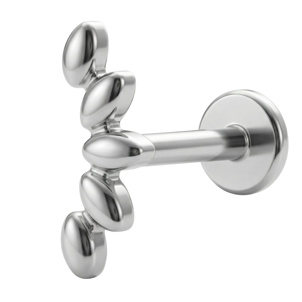 Tytanowy Labret Ozdobny - Listki