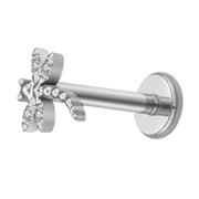 Tytanowy Labret Ozdobny - Ważka Z Cyrkoniami