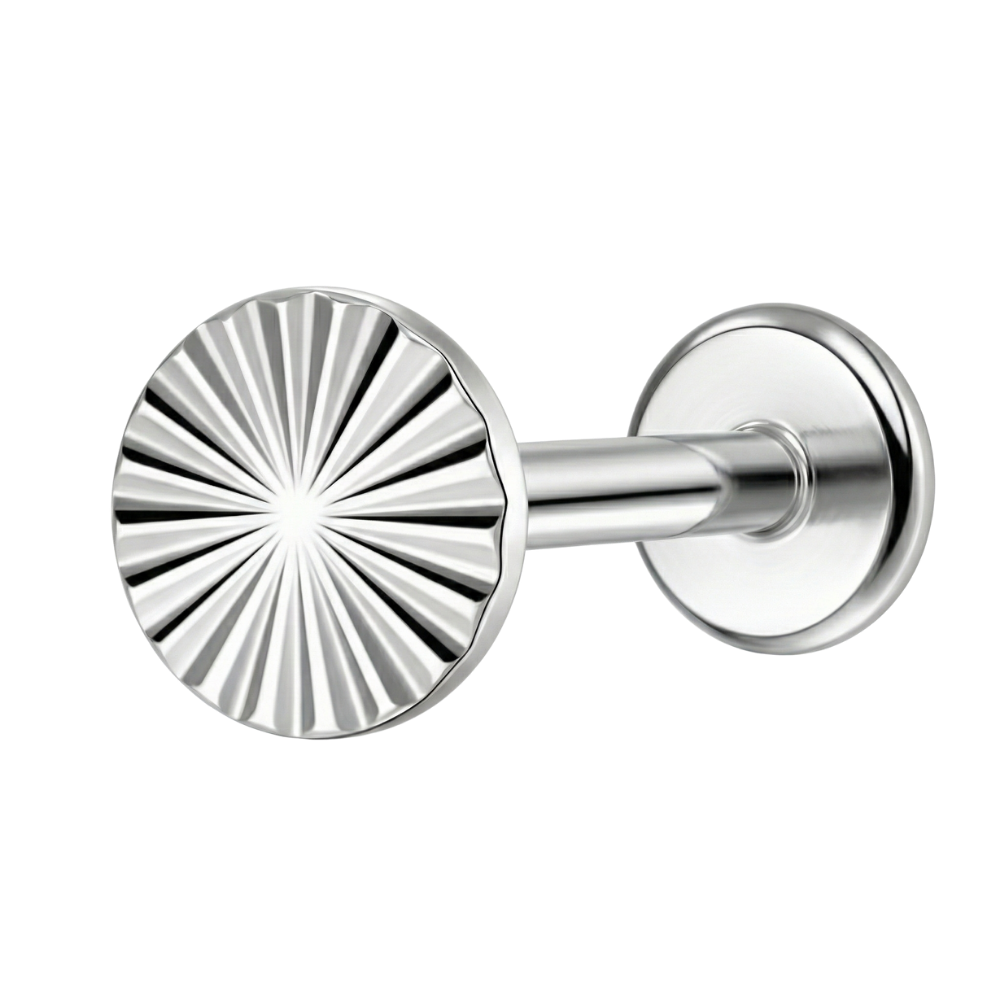 Tytanowy Labret Ozdobny - Strukturalne Koło