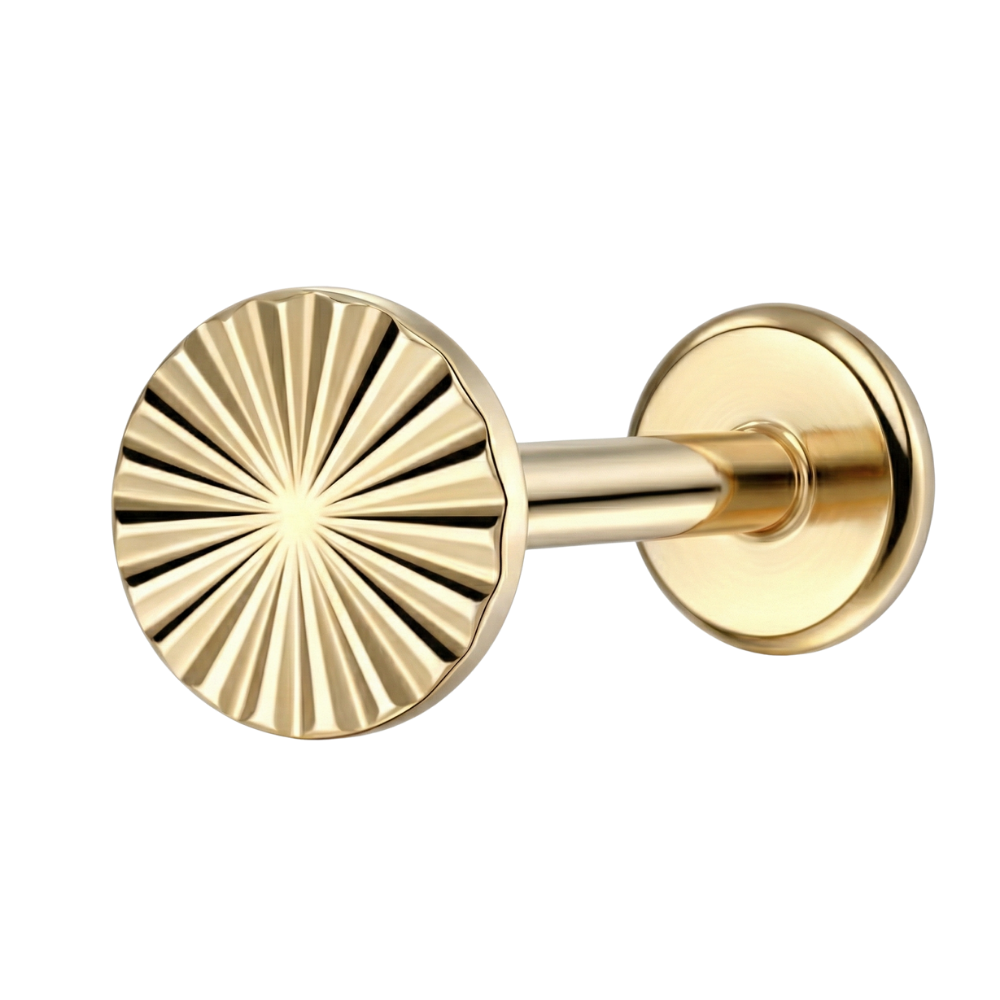 Tytanowy Labret Ozdobny - Strukturalne Koło