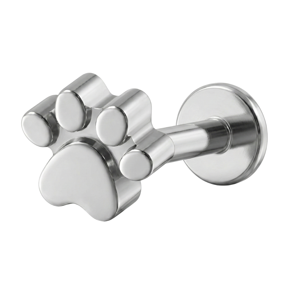 Tytanowy Labret Ozdobny - Łapka