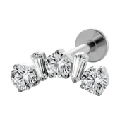 Tytanowy Labret Ozdobny - Kaskada Blasku