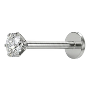 Tytanowy Labret Ozdobny - Diamencik