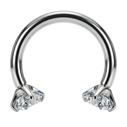 Tytanowa Podkówka Ozdobna - Cyrkonie