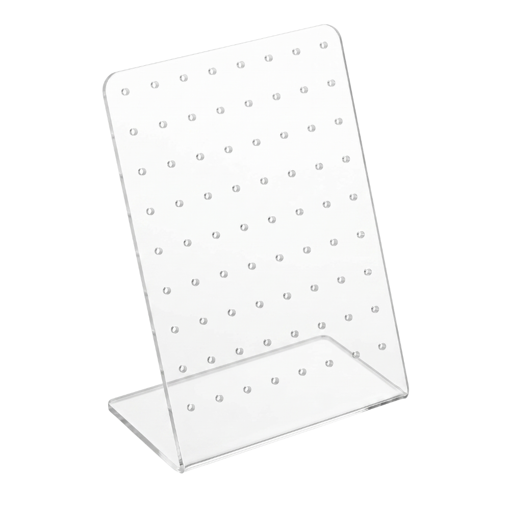 Akrylowy Ekspozytor na Kolczyki do Piercingu - 72 otwory