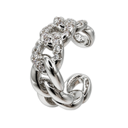 Nausznica Łańcuch z Cyrkoniami - Ear Cuff