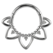 Stalowy Clicker Segmentowy Wianek Z Kulkami - Kółko