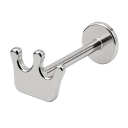 Stalowy Labret Ozdobny Korona