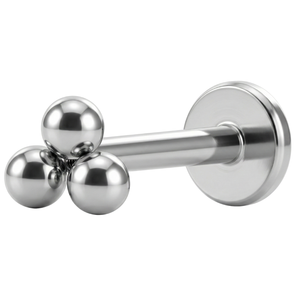 Stalowy Labret Ozdobny Kuleczki