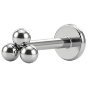 Stalowy Labret Ozdobny Kuleczki