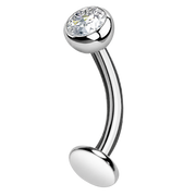 Tytanowy Kolczyk Do Pepka Okragla Cyrkonia Floating Navel