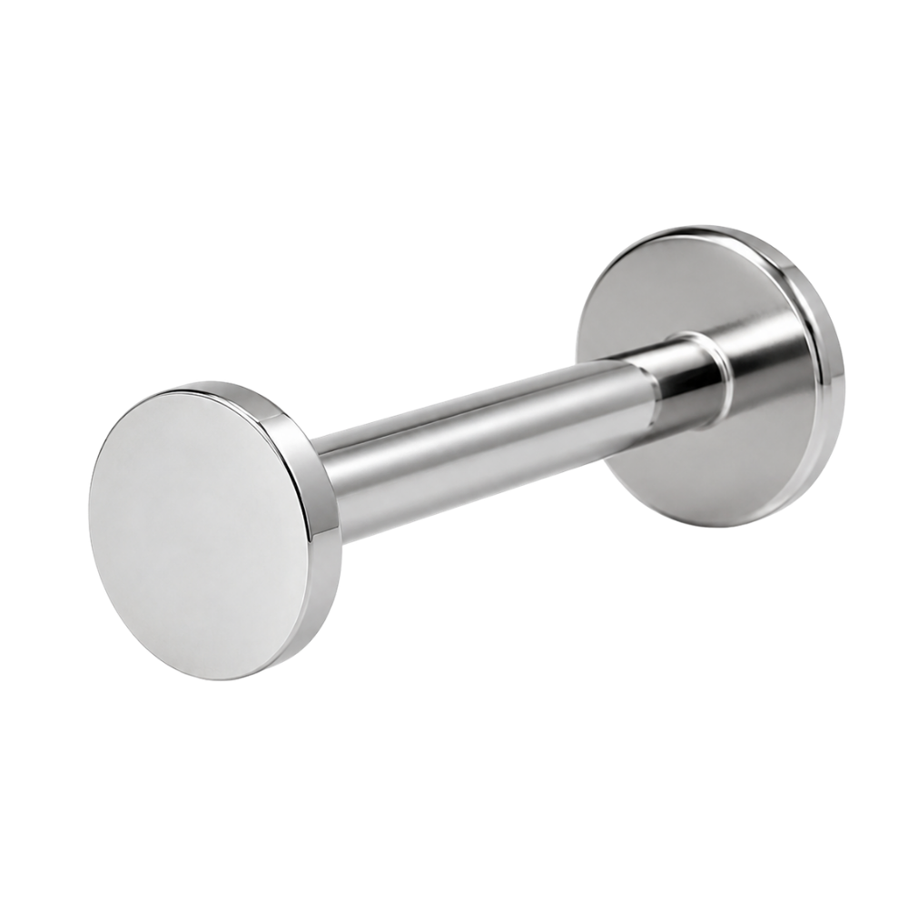 Tytanowy Labret Plaski Z Gwintem Wewnetrznym