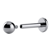 Tytanowy Labret Z Kulką Z Gwintem Wewnętrznym