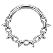 Stalowy Clicker Segmentowy Ciernie - Kółko