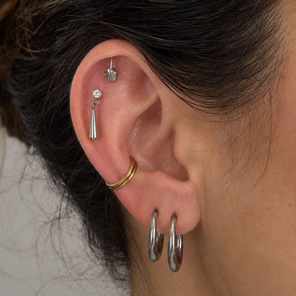 piercing planet kompozycja modelka