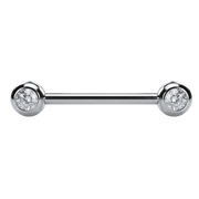 Tytanowy Kolczyk Do Sutka - Cyrkonie