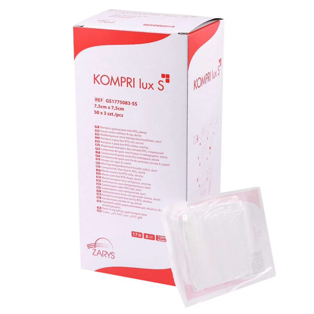 Jałowy Kompres Gazowy - 5 Sztuk/1 Opakowanie